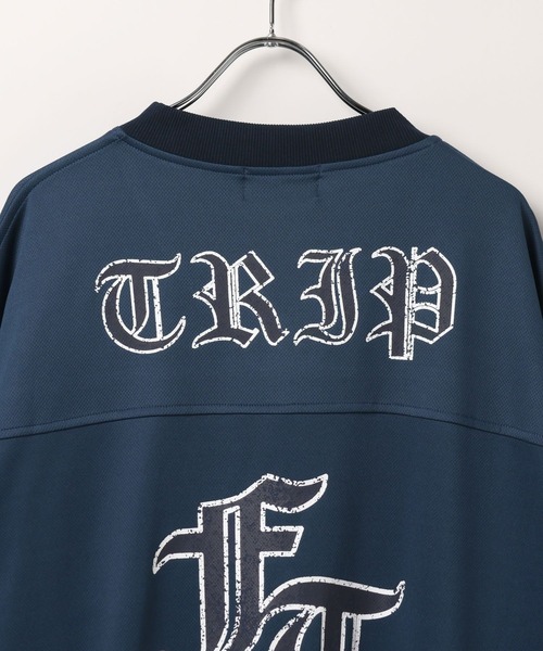3.3 Field Trip (3.3フィールドトリップ)の「3.3 Field Trip/ゴシックメッシュプルオーバー(Tシャツ/カットソー・メンズ・ネイビー/ブラック・MEDIUM/LARGE)」の12枚目の写真