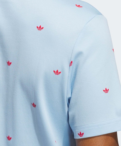 adidas（アディダス）の「オリジナルスゴルフ モノグラム 半袖シャツ【adidas Golf/アディダスゴルフ】（ポロシャツ・メンズ・イエロー/ネイビー/スカイブルー/ホワイト/ダークブラウン・LARGE/MEDIUM/SMALL/X-LARGE/XX-LARGE）」の19枚目の写真