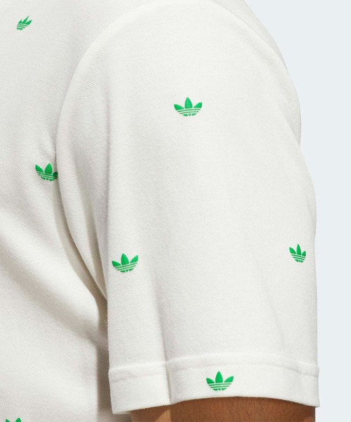 adidas（アディダス）の「オリジナルスゴルフ モノグラム 半袖シャツ【adidas Golf/アディダスゴルフ】（ポロシャツ・メンズ・イエロー/ネイビー/スカイブルー/ホワイト/ダークブラウン・LARGE/MEDIUM/SMALL/X-LARGE/XX-LARGE）」の8枚目の写真