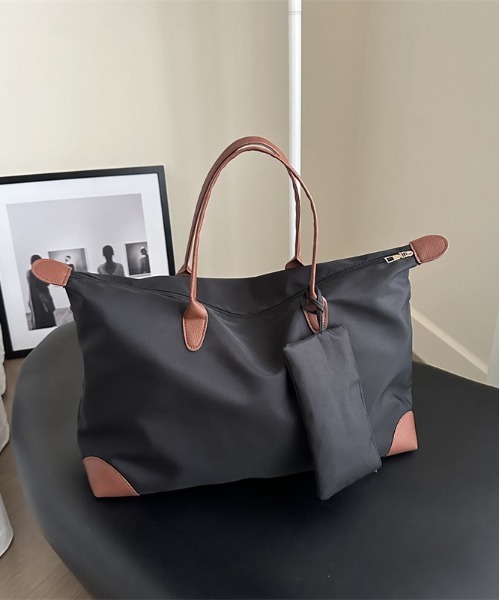 MCM 大容量　ボストンバック　総柄　黒　トラベルバック　ナイロン　レザー MMVFATT02K8001_01?$plp-large$