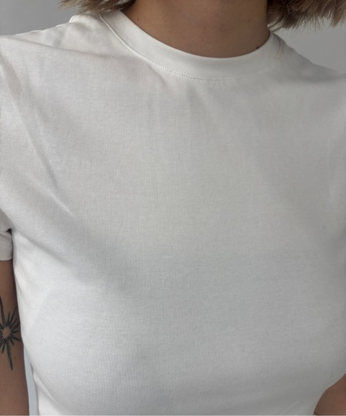 Fano Studios（ファノ ストゥディオズ）の「フリルヘム ショートスリーブTシャツ FX25S166【Fano Studios】（Tシャツ/カットソー・レディース・ホワイト・L/M/S）」の21枚目の写真