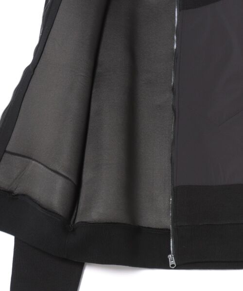 G-STAR（ジースター）の「Fabric Mix Knit Jacket/異素材ミックスニットジャケット/ジップアップセーター（ニット/セーター・メンズ・ダークブラック・X-SMALL/LARGE/MEDIUM/SMALL/X-LARGE）」の3枚目の写真