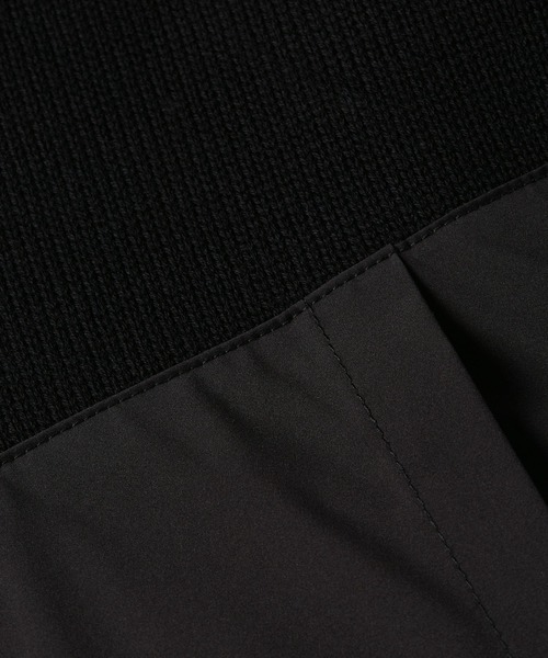 G-STAR（ジースター）の「Fabric Mix Knit Jacket/異素材ミックスニットジャケット/ジップアップセーター（ニット/セーター・メンズ・ダークブラック・X-SMALL/LARGE/MEDIUM/SMALL/X-LARGE）」の2枚目の写真
