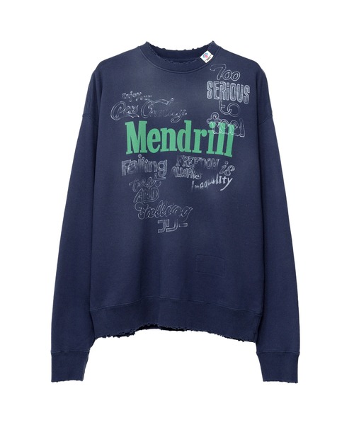 大人気♪【MIHARAYASUHIRO】Mendrill X GS. Distressed Hoodie Mendrill X GS. Distressed Hoodie（スウェット）｜Mendrill
