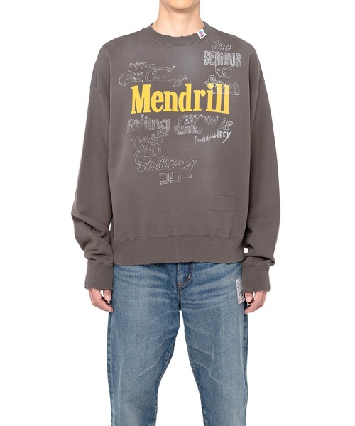 Mendrill X GS. Distressed Pullover Sweatshirt（スウェット