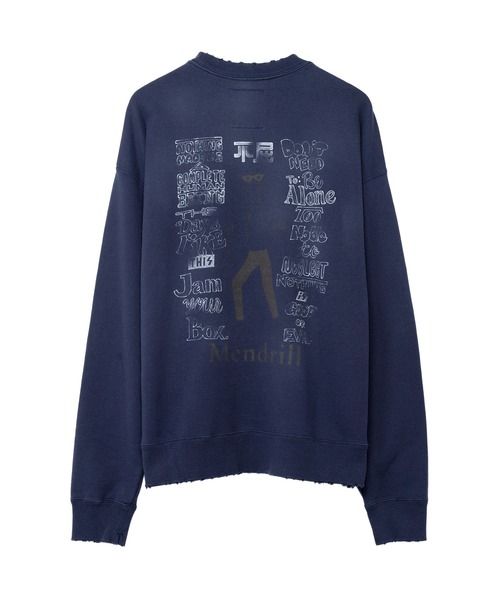 Mendrill X GS. Distressed Pullover Sweatshirt（スウェット
