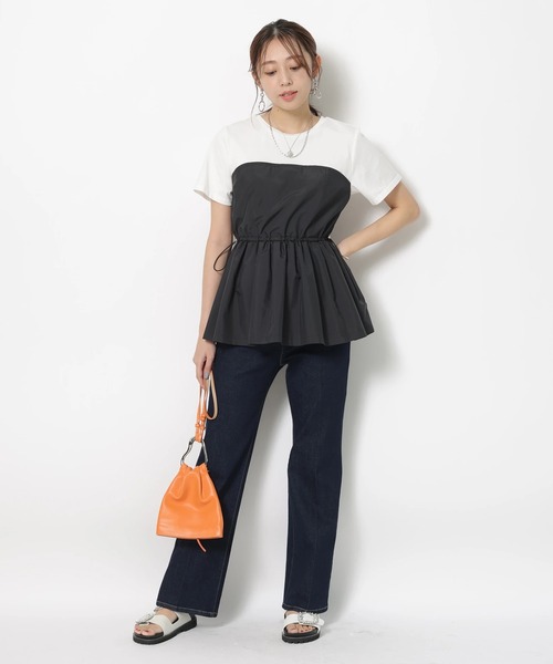 JUSGLITTY（ジャスグリッティー）の「ドロストレイヤードカットソー（T
