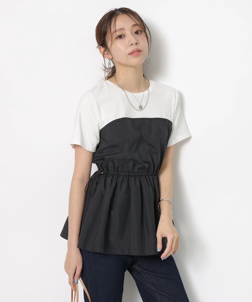 JUSGLITTY（ジャスグリッティー）の「ドロストレイヤードカットソー（T