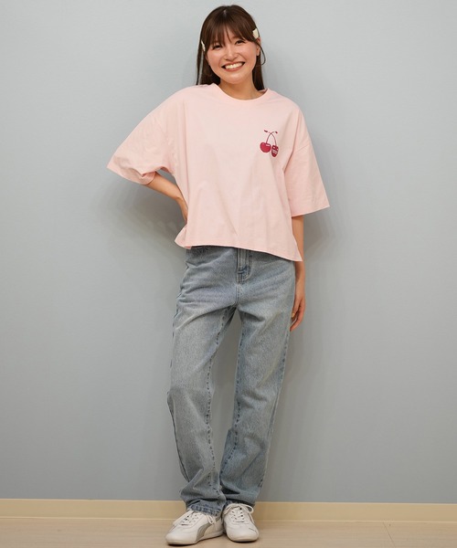 ムラサキスポーツ（ムラサキスポーツ）の「RIKKA FEMME/リッカファム 水陸両用Tシャツ/吸湿速乾/着るUVケア RF25HS12（Tシャツ/カットソー・レディース・イエロー/ホワイト/ピンク/グレー・FREE）」の20枚目の写真