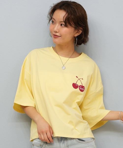 ムラサキスポーツ（ムラサキスポーツ）の「RIKKA FEMME/リッカファム 水陸両用Tシャツ/吸湿速乾/着るUVケア RF25HS12（Tシャツ/カットソー・レディース・イエロー/ホワイト/ピンク/グレー・FREE）」の14枚目の写真
