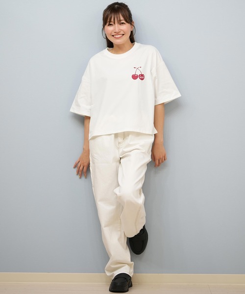ムラサキスポーツ（ムラサキスポーツ）の「RIKKA FEMME/リッカファム 水陸両用Tシャツ/吸湿速乾/着るUVケア RF25HS12（Tシャツ/カットソー・レディース・イエロー/ホワイト/ピンク/グレー・FREE）」の8枚目の写真