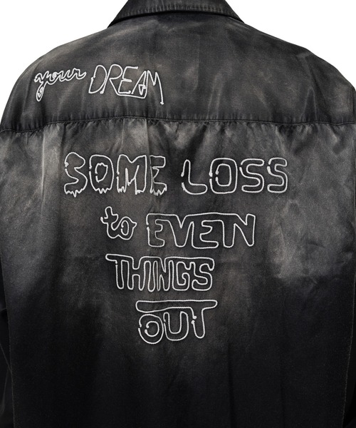 Maison MIHARA YASUHIRO（メゾンミハラヤスヒロ）の「Sun Faded Like Satin Shirt（シャツ/ブラウス・メンズ・ブラック/カーキ・46/44）」の9枚目の写真