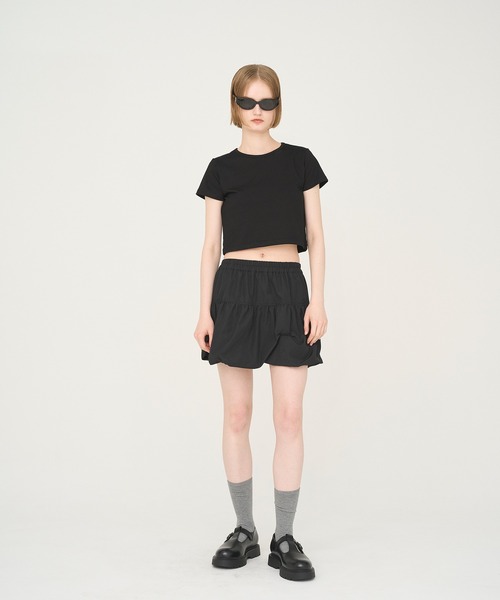 Nora Lily elle（ノラリリーエル）の「【Nora Lily】「elle」Moondrop Balloon Short Skirt（スカート・レディース・ホワイト/ブラック・FREE）」の12枚目の写真