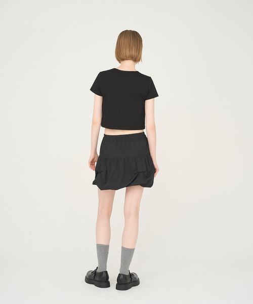 Nora Lily elle（ノラリリーエル）の「【Nora Lily】「elle」Moondrop Balloon Short Skirt（スカート・レディース・ホワイト/ブラック・FREE）」の14枚目の写真