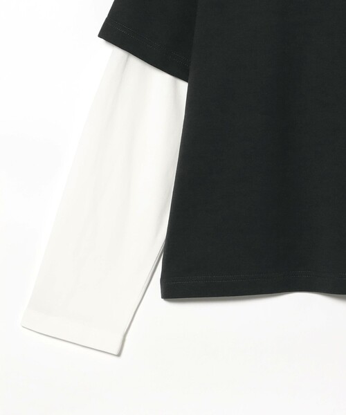 BEAMS(ビームス)の「ワイドショートフィット レイヤード Tシャツ(Tシャツ/カットソー・メンズ・その他/ホワイト/ブラック系その他4・S/M/L/XL)」の20枚目の写真