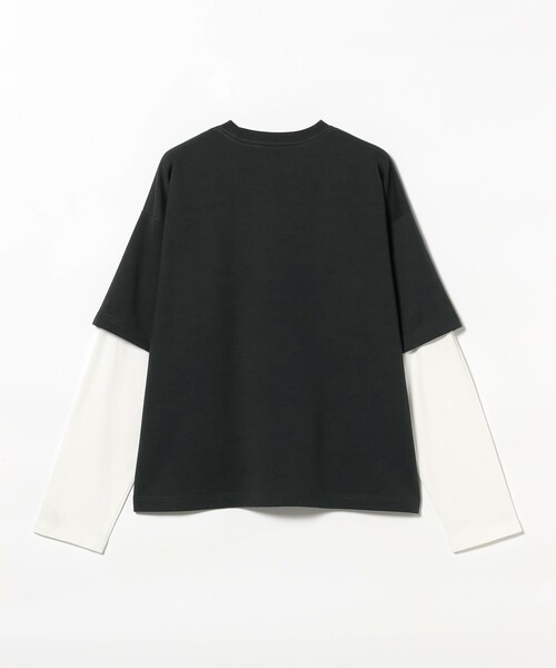 BEAMS(ビームス)の「ワイドショートフィット レイヤード Tシャツ(Tシャツ/カットソー・メンズ・その他/ホワイト/ブラック系その他4・S/M/L/XL)」の22枚目の写真