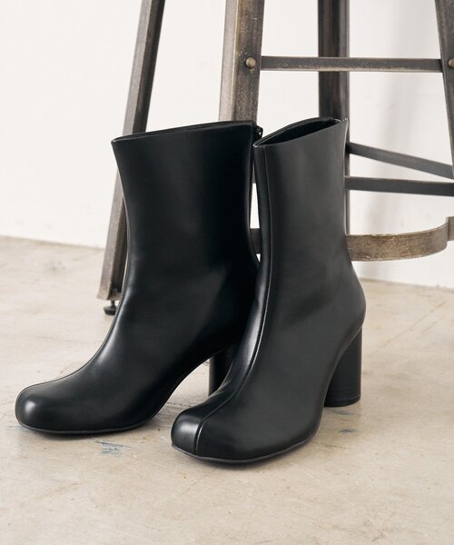 LOUNGEDRESS（ラウンジドレス）の「【GALENA/ガレナ】サークルヒールブーツ（ブーツ・レディース・ブラック/ブラウン・36/37/38）」の2枚目の写真