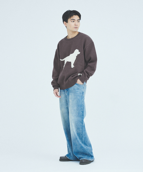 JOURNAL STANDARD J.S HOMESTEAD（ジャーナルスタンダードホームステッド）の「Stead / ホビー インターシャ ニット（ニット/セーター・メンズ・ネイビー/ブラウン/ブラック・MEDIUM/LARGE）」の17枚目の写真
