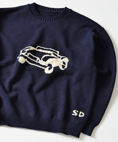 JOURNAL STANDARD J.S HOMESTEAD（ジャーナルスタンダードホームステッド）の「Stead / ホビー インターシャ ニット（ニット/セーター・メンズ・ネイビー/ブラウン/ブラック・MEDIUM/LARGE）」の10枚目の写真