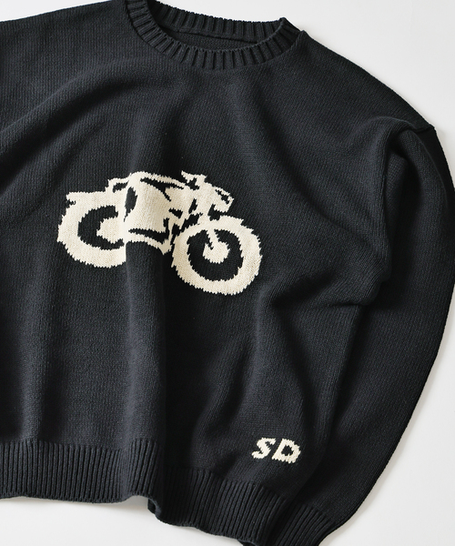JOURNAL STANDARD J.S HOMESTEAD（ジャーナルスタンダードホームステッド）の「Stead / ホビー インターシャ ニット（ニット/セーター・メンズ・ネイビー/ブラウン/ブラック・MEDIUM/LARGE）」の12枚目の写真