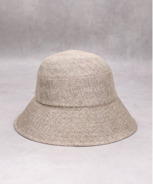 Right-on(ライトオン)の「【HONEYSUCKLE ROSE】麻調バケットハット(ハット・レディース・ベージュ/ブラック・ONE SIZE)」の5枚目の写真