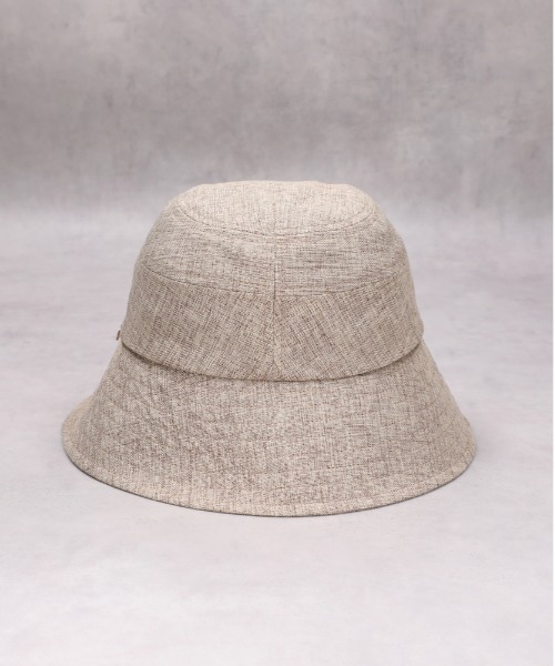Right-on(ライトオン)の「【HONEYSUCKLE ROSE】麻調バケットハット(ハット・レディース・ベージュ/ブラック・ONE SIZE)」の6枚目の写真