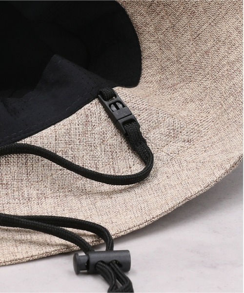 Right-on(ライトオン)の「【HONEYSUCKLE ROSE】麻調バケットハット(ハット・レディース・ベージュ/ブラック・ONE SIZE)」の7枚目の写真