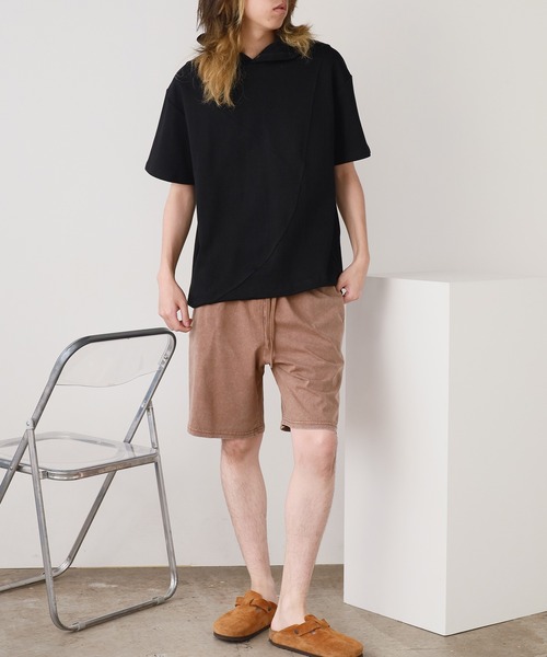 ROOPTOKYO(ループトウキョウ)の「Hooded Asymmetrical Top / フード付き アシンメトリートップス 夏物 夏服(Tシャツ/カットソー・レディース・ホワイト/ブラック・M/L)」の22枚目の写真