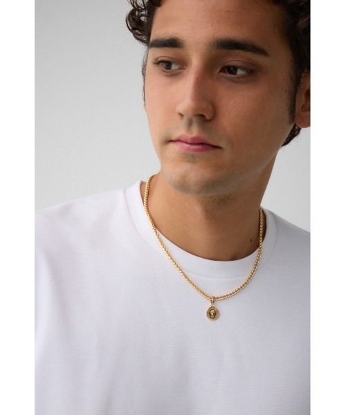 AZUL by moussy（アズールバイマウジー）の「ツイストチェーンコインネックレス（ネックレス・メンズ・ゴールド/ブラック/シルバー・FREE）」の12枚目の写真