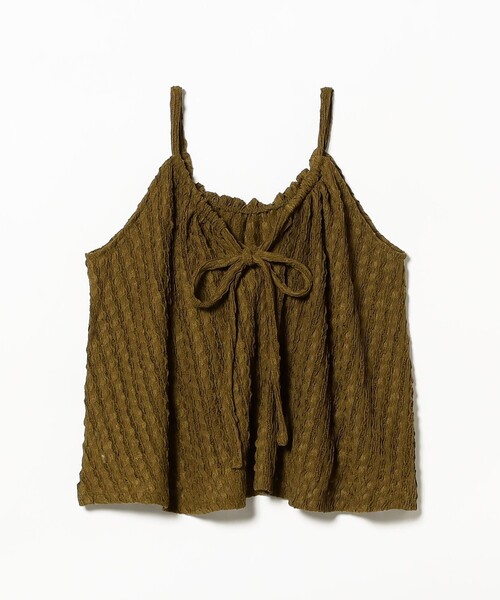 B:MING by BEAMS（ビーミングバイビームス）の「ジャカード ペプラム キャミソール（S～M）（キャミソール・レディース・ブラック/カーキ・SMALL/MEDIUM）」の9枚目の写真