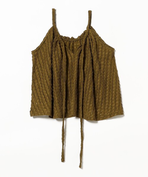 B:MING by BEAMS（ビーミングバイビームス）の「ジャカード ペプラム キャミソール（S～M）（キャミソール・レディース・ブラック/カーキ・SMALL/MEDIUM）」の10枚目の写真