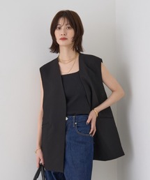 Rouge vif la cle（ルージュヴィフラクレ）の「【セットアップ対応】ストレッチダブルクロスジレ（ベスト）」