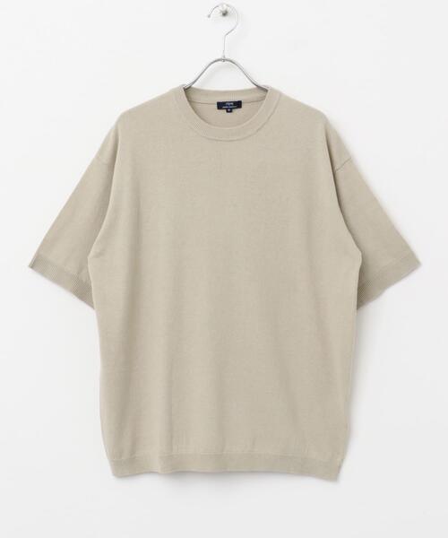 ITEMS URBANRESEARCH(アイテムズ アーバンリサーチ)の「コットンリネンクルーネックサマーニット(ニット/セーター・メンズ・カーキ/ブラック/ブラウン/アイボリー・LARGE/MEDIUM)」の14枚目の写真