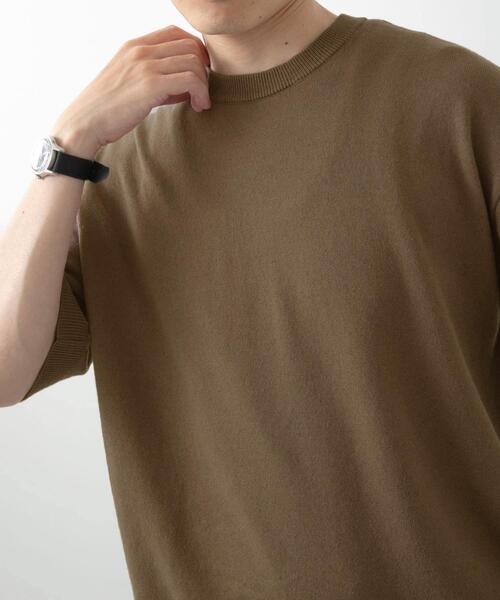ITEMS URBANRESEARCH(アイテムズ アーバンリサーチ)の「コットンリネンクルーネックサマーニット(ニット/セーター・メンズ・カーキ/ブラック/ブラウン/アイボリー・LARGE/MEDIUM)」の22枚目の写真