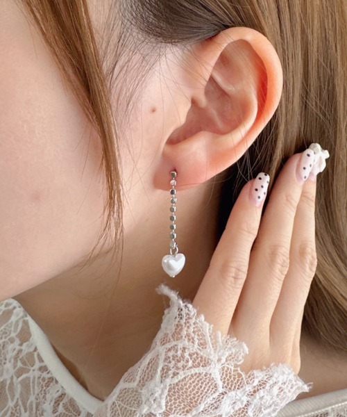 sowang(ソワン)の「リボン/ハートモチーフ6ペアセットピアス(ピアス(両耳用)・レディース・シルバー/ゴールド・FREE)」の8枚目の写真
