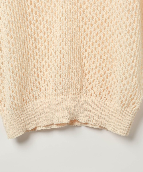 BAYFLOW（ベイフロー）の「[ドライタッチな肌ざわり]ショートニットポロシャツ（ポロシャツ・レディース・イエロー/オフホワイト/ブラック・FREE）」の15枚目の写真