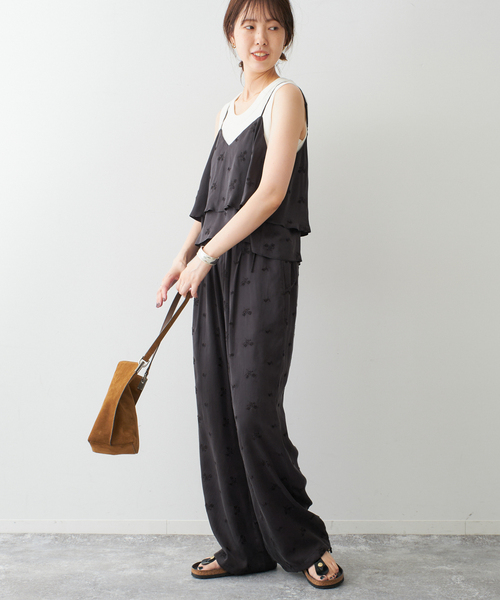 【TICCA】シルク2WAYビスチェ ブラックドット TICCA /シルク2wayビスチェ | TICCA | ハリウッドランチ