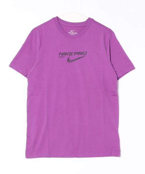 NIKE（ナイキ）の「《NIKEアパレル》ASMNKDFTEENIKEPROTRAINI（Tシャツ/カットソー・メンズ・ブラック/パープル・L/M/S/XL）」の2枚目の写真