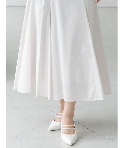 SNIDEL（スナイデル）の「ボリュームタフタスカート（スカート・レディース・サックスブルー/ブラック/ホワイト・1/0）」の9枚目の写真