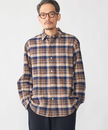 ネルシャツ」に該当するメンズのシャツ/ブラウス（ブラウン/茶色系