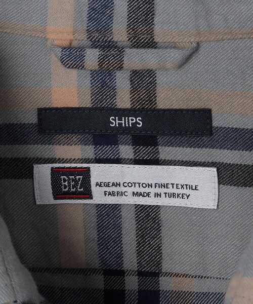 SHIPS（シップス）の「SHIPS: BEZ レギュラーカラー ネル チェック シャツ（シャツ/ブラウス・メンズ・ライトブルー/ブラウン/ネイビー・SMALL/MEDIUM/LARGE/X-LARGE）」の19枚目の写真
