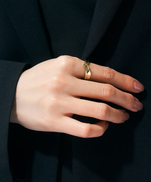 Jewel closet by L&Co.(ジュエルクローゼットバイエルアンドコー)の「K18 リング(リング・レディース・イエローゴールド・11号/13号/15号)」の2枚目の写真