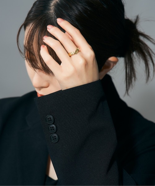 Jewel closet by L&Co.(ジュエルクローゼットバイエルアンドコー)の「K18 リング(リング・レディース・イエローゴールド・11号/13号/15号)」の4枚目の写真