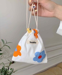 お取り置き／まちころ巾着＊巾着ポーチ／中身が見えるがま口ポーチ／ユキエモン お取り置き／まちころ巾着＊巾着ポーチ／中身が見えるがま口