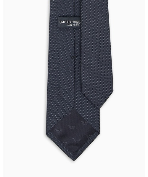 エンポリオ アルマーニ】ネクタイ ピュアシルク マイクロテクスチャー