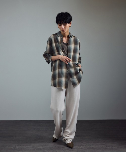 AMERICANA（アメリカーナ）の「【Americana（アメリカーナ） for SALON】別注チェックシャツ（シャツ/ブラウス・レディース・ブルー系その他4/ブラウン・FREE）」の19枚目の写真