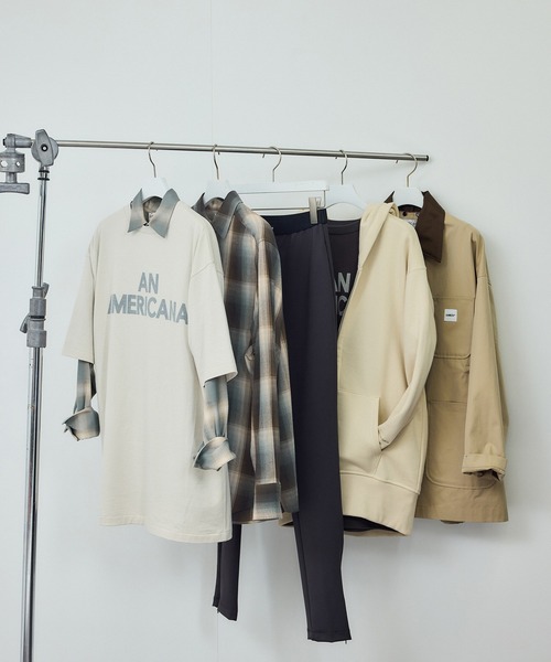 AMERICANA（アメリカーナ）の「【Americana（アメリカーナ） for SALON】別注チェックシャツ（シャツ/ブラウス・レディース・ブルー系その他4/ブラウン・FREE）」の9枚目の写真