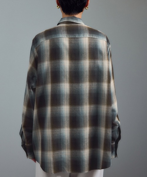 AMERICANA（アメリカーナ）の「【Americana（アメリカーナ） for SALON】別注チェックシャツ（シャツ/ブラウス・レディース・ブルー系その他4/ブラウン・FREE）」の12枚目の写真