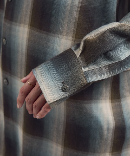 AMERICANA（アメリカーナ）の「【Americana（アメリカーナ） for SALON】別注チェックシャツ（シャツ/ブラウス・レディース・ブルー系その他4/ブラウン・FREE）」の14枚目の写真