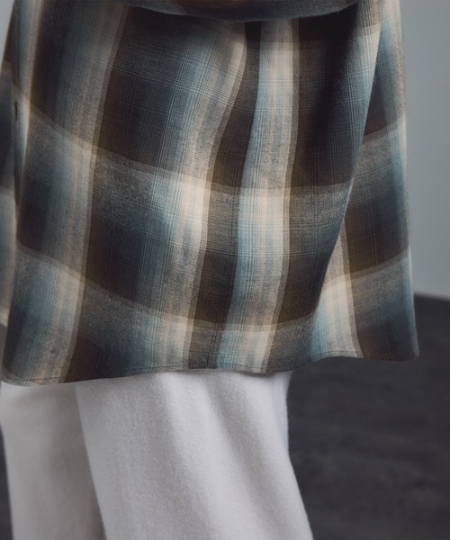 AMERICANA（アメリカーナ）の「【Americana（アメリカーナ） for SALON】別注チェックシャツ（シャツ/ブラウス・レディース・ブルー系その他4/ブラウン・FREE）」の15枚目の写真